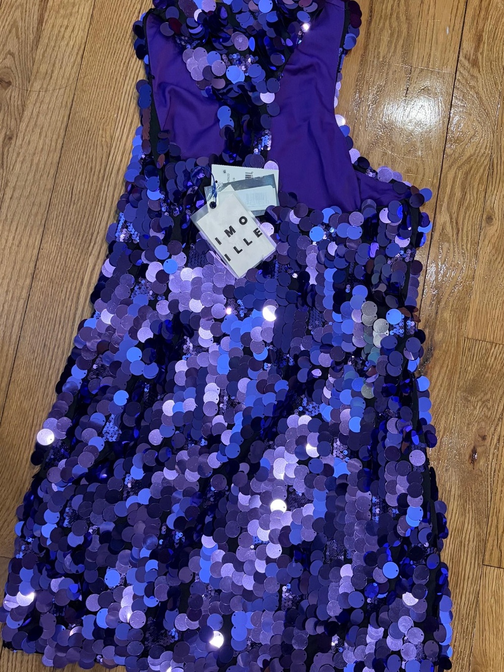 Simon Miller Purple Sequin Girls' Party Dress
